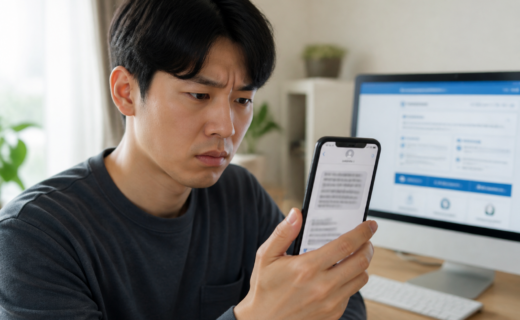세금환급 안내 문자를 받았을 때 공식 사이트에서 확인할 것