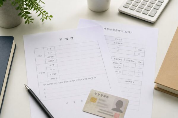가족 대신 민원 신청 시 위임장 작성 및 필수 제출 서류